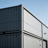 Entrepôt modulaire préfabriqué en acier, conteneur de stockage portable, maison conteneur pour atelier, garage, abri, taille personnalisée, moderne