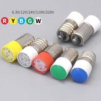 Interruptor de Botón Pulsador de Plástico XB2 XB4 ZB2 12V IP20 con Indicador Luminoso LED