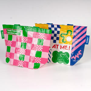 Custom Eco-Friendly Tote Bag Reusable Nylon Fabric with Logo Laminated PP Woven Shopping Bag Customized Color - Product Image 5