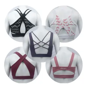 Snel Droog Plus Size Gym Crop Tops Custom Compressie Fitness Vrouwen Sport Yoga Beha Met Custom Logo