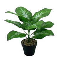 Tanaman Hias Philodendron Buatan dalam Pot, Dekorasi Dalam Ruangan, Model Berdiri untuk Meja dan Lantai, Grosir
