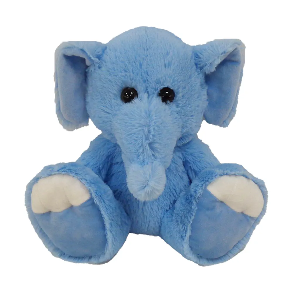 Factory wholesale soft stuffed toys big feet toys elephant/bunny/tiger/dinosaur/mouse animal plush toys 30cm sitting customized