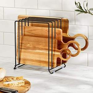 X-Large vassoio portaoggetti in acciaio Organizer Rack armadio da cucina supporto diviso per coperchi per pentole tagliere fogli da forno - Product Image 6