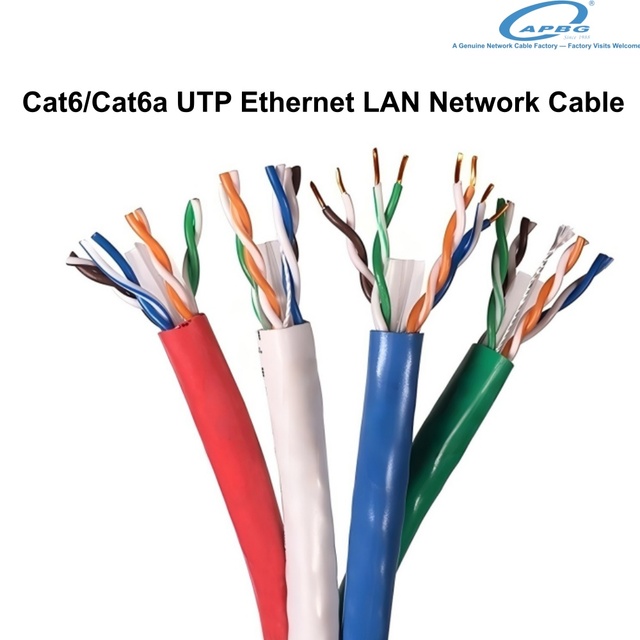 Bulk Order Cat6a UTP LAN Ethernet Cable 305m Roll 4 Pair 23AWG Copper/CCA CE ROHS Certified Indoor 10Gbps Communication Wire