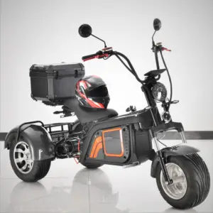 三轮钢架电动滑板车男女电动摩托车3000W Citycoco低价电动三轮车
