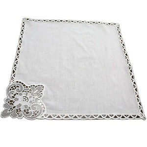 Bán buôn tùy chỉnh thanh lịch có thể giặt thêu ren Khăn ăn cho bàn ăn tối - Product Image 1