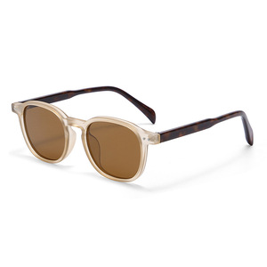 LBAshades نظارات شمسية مخصصة بشعار مخصص للرجال والنساء عالية الجودة تصميم برشام CP UV400 إطارات نسائية صغيرة بيضاء TR90 Tac - Product Image 1