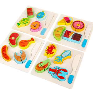 Jeu <span class=keywords><strong>de</strong></span> <span class=keywords><strong>cuisine</strong></span> en bois éducatif précoce pour enfants, avec couteau pour couper les fruits et légumes, jeu <span class=keywords><strong>de</strong></span> <span class=keywords><strong>cuisine</strong></span> pour tout-petits - Product Image 2