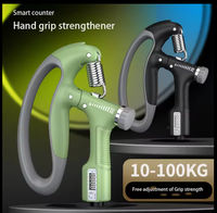 Nuevo Agarrador de Mano para Ejercicio con Contador, Agarrador de Mano para Gimnasio, Ejercicios de Fuerza y Potencia, Agarrador de Mano Ajustable de 100 Kg