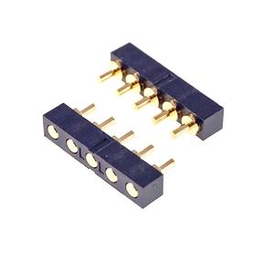 Pogo Pin Connector Vrouwelijke Enkelrijig 2 3 4 5 6 7 8 Polig Modulair Strip 2.54 Grid Data Batterij Voeding Opladen - Product Image 3