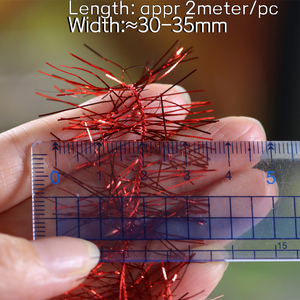 Tiras de Chenille Flashabou de 8 Colores para Atado de Moscas, Material para Atado de Moscas de Agua Salada y Jigs de Lubina - Product Image 3