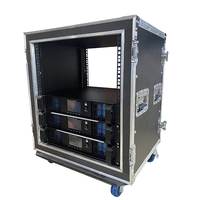 Rack OEM 9u 12u 16u Équipement audio de tourisme personnalisé Amplificateur Flight case Matériel avec roues européennes et loquets importés