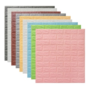 Adhesivo de <span class=keywords><strong>pared</strong></span> de piedra de espuma de diferentes colores de ladrillo, papel tapiz 3D, pegatinas de <span class=keywords><strong>pared</strong></span> para salón de belleza - Product Image 6