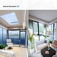 Maison Capsule Préfabriquée V9 de Luxe en Aluminium, Design Européen, Étanche, pour Parcs et Villas