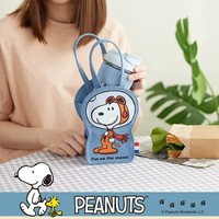 Bolso de Mano Mini de Lona con Diseño de Snoopy, Bolsa para Botella de Agua con Dibujos Animados, Bolsa Portátil para Teléfono Celular, Mini Bolso Tote para Niños y Estudiantes