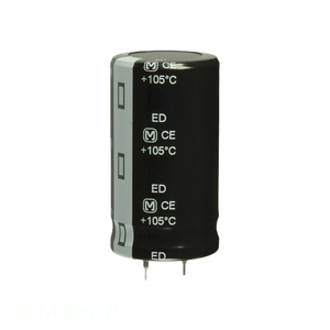 Condensateur canal fabricant CAP ALUM 270UF 20% 400V SNAP TH à montage traversant EET-ED2G271CA 270 uF - Product Image 1