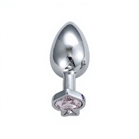 Plug anal en métal de marque privée, base poker (Pique, Cœur, Épée, Trèfle), avec gemmes remplaçables, pour hommes et femmes
