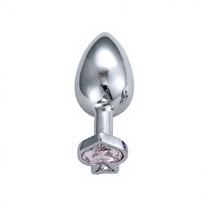 Private Brand Metal Anal <b>Plug</b> Poker Base Spades Hearts Diamonds Clubs Gem Hip <b>Plug</b> Can Be <b>Replaced</b> for Men and Women - Product Image 1