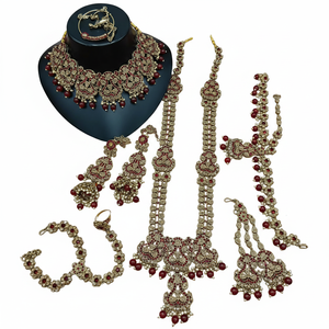 Handcrafted Bridal Jewelry <b>Set</b> Sparkling Austrian <b>Beads</b> Elegant Designer Necklace and Earrings - Product Image 2