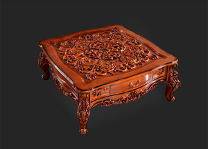 <span class=keywords><strong>Table</strong></span> <span class=keywords><strong>basse</strong></span> en <span class=keywords><strong>bois</strong></span> <span class=keywords><strong>massif</strong></span> traditionnelle de luxe sculptée à la main pour salon Classique européen Antique Luxe Couleur personnalisée - Product Image 6