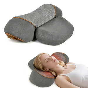 Rechargeable Hot Compression Vibration Cervical Support Traction Massager Cordless Air Pressure <strong>Neck</strong> Massage <strong>Pillow</strong> with <strong>Heat</strong> - Product Image 1