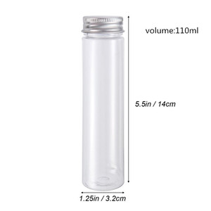 Vida kapaklı 110ml plastik <span class=keywords><strong>Test</strong></span> tüpü s temizle Gumball tüpler banyo tuz kapları düz dipli PET <span class=keywords><strong>Test</strong></span> tüpü tüp şişesi şeker B için - Product Image 6