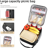 Nouveau Portable Bento Réutilisable Sac À Lunch Isolé Boîte À Lunch Sacs Épais Boîte À Lunch Glacière pour Hommes Femmes