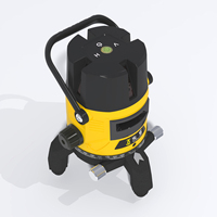 Niveau laser de qualité supérieure, anti-chute, compact, faible consommation d'énergie, réglage facile, pour le positionnement horizontal et vertical