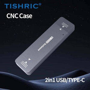 Disco Duro de Estado Sólido TISHRIC M.<span class=keywords><strong>2</strong></span> NGFF, Protocolo Dual Nvme a USB3.1 TIPO C, Dos en Uno, Caja Magnética para Disco Duro, RTL9210B - Product Image 2