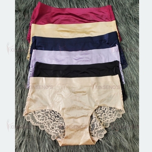 パンティ<span class=keywords><strong>M</strong></span>-2XL女性シームレスレースブリーフニット下着無地パターンDropshipping - Product Image 2