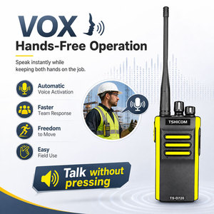 Radio bidirectionnelle portable numérique UHF VHF, communication longue portée 5 km, talkie-walkie - Product Image 5