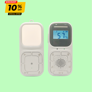 Moniteur audio numérique sans fil pour bébé avec batterie au lithium 1000 mAh, communication bidirectionnelle et veilleuse - Product Image 1