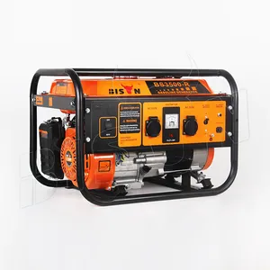 Bison Low Fuel Consumption 3kw 3kva 3000w Professional Gasoline Engine Generator For Home Use