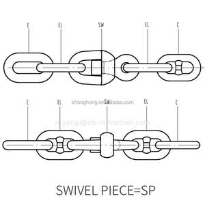Accessoires marins pièce pivotante Offre Spéciale pivotant avant coureur <span class=keywords><strong>peinture</strong></span> noir goujon lien ancre chaîne pivotant groupe ensemble - Product Image 2