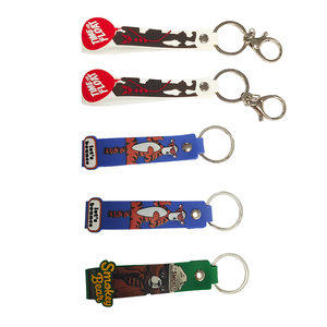Wholesale Cartoon PVC Soft Rubber <b>Key</b> Chain Available in Various Styles <b>Customized</b> PVC Rubber Wristband Keychain - Product Image 4