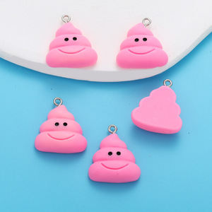 Doux 6 couleurs résine mignon bricolage résine accessoires coloré caca pendentif créatif Bracelet porte-clés décoratif pendentif <span class=keywords><strong>W353</strong></span> - Product Image 6