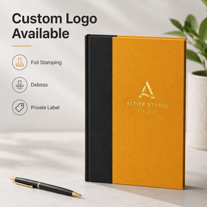 Quaderno con Copertina Rigida in Tessuto Personalizzato, Premium in Lino Bicolore, 5 Colori, Fornitura OEM ODM, Vendita all'Ingrosso - Product Image 5