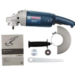 <span class=keywords><strong>Meuleuse</strong></span> d'angle professionnelle <span class=keywords><strong>BOSH</strong></span> GWS2200 180/230, machine électrique de meulage/polissage/découpe de 2100 W pour métal, acier - Product Image 1