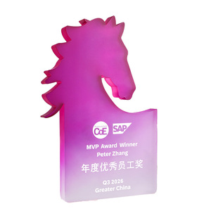 Acrylic Horse <b>Trophy</b> 22x12cm Laser <b>Engraved</b> Uv Printing Durable For Awards And Souvenirs - Product Image 5