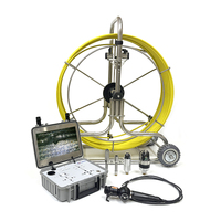 Caméra d'inspection des égouts HD avec tige de poussée et vue à 360° °   Caméra rotative, sonde flexible et câble de 20-120 m pour l'inspection des canalisations
