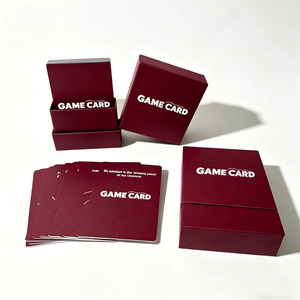 <span class=keywords><strong>Carte</strong></span> da Gioco Personalizzate di Alta Qualità per Feste, <span class=keywords><strong>Carte</strong></span> da Gioco Bordeaux con Confezione in Scatola - Product Image 1