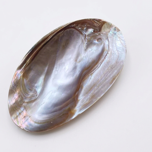 Plat ovale de luxe en nacre pour servir de petits desserts, plateau à bijoux et décoration intérieure, fabriqué au Vietnam - Product Image 1