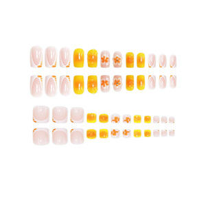 Nouveauté : Kit de <span class=keywords><strong>nail</strong></span> <span class=keywords><strong>art</strong></span> deux pièces Newby en gros, texture stéréoscopique 3D, motifs mains et pieds, fleurs flashées, styles multiples, doux, cool et mignon - Product Image 6