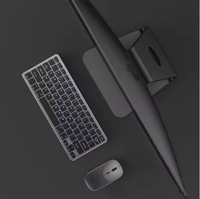 Combinaison souris et clavier double mode à personnalisation rapide de petite quantité BT 2.4Ghz charge sans fil ensemble clavier et souris de bureau silencieux