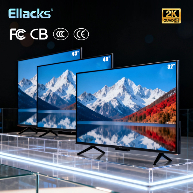 32 Inch Smart TV Android 15 FHD LED Television Flat Screen LCD OEM Factory Wholesale 40 43 Inch TV Smart WiFi T2 Tuner