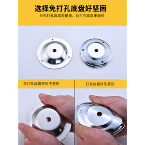 Robinet de cuisine tout en cuivre à poignée unique, double trou, montage en surface, rotatif, pour évier à légumes, eau chaude et froide - Product Image 4