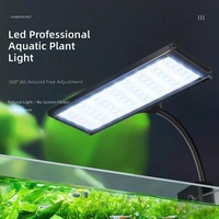 Lampe LED pour aquarium à spectre complet, 3 couleurs, luminosité réglable, pour plantes aquatiques, avec télécommande