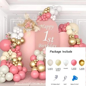 Conjunto de globos rojos de cumpleaños para hombre y mujer, decoración de fiesta, graduación, escuela, Fondo de Halloween, venta al por mayor - Product Image 4