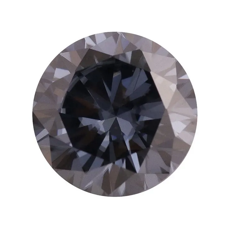 MEDBOO Jewelry Wholesale Dark Grey Color Round Cut Jewellery gray Moissanite Diamonds Loose Stones For Jewelry Making