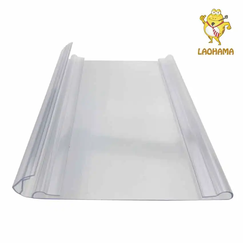 LAOHAMA usine pince à étiquettes de bord d'étagère transparente Clips pour étagères Clips pour étiquettes d'étagère avec inserts en papier pour étiquettes